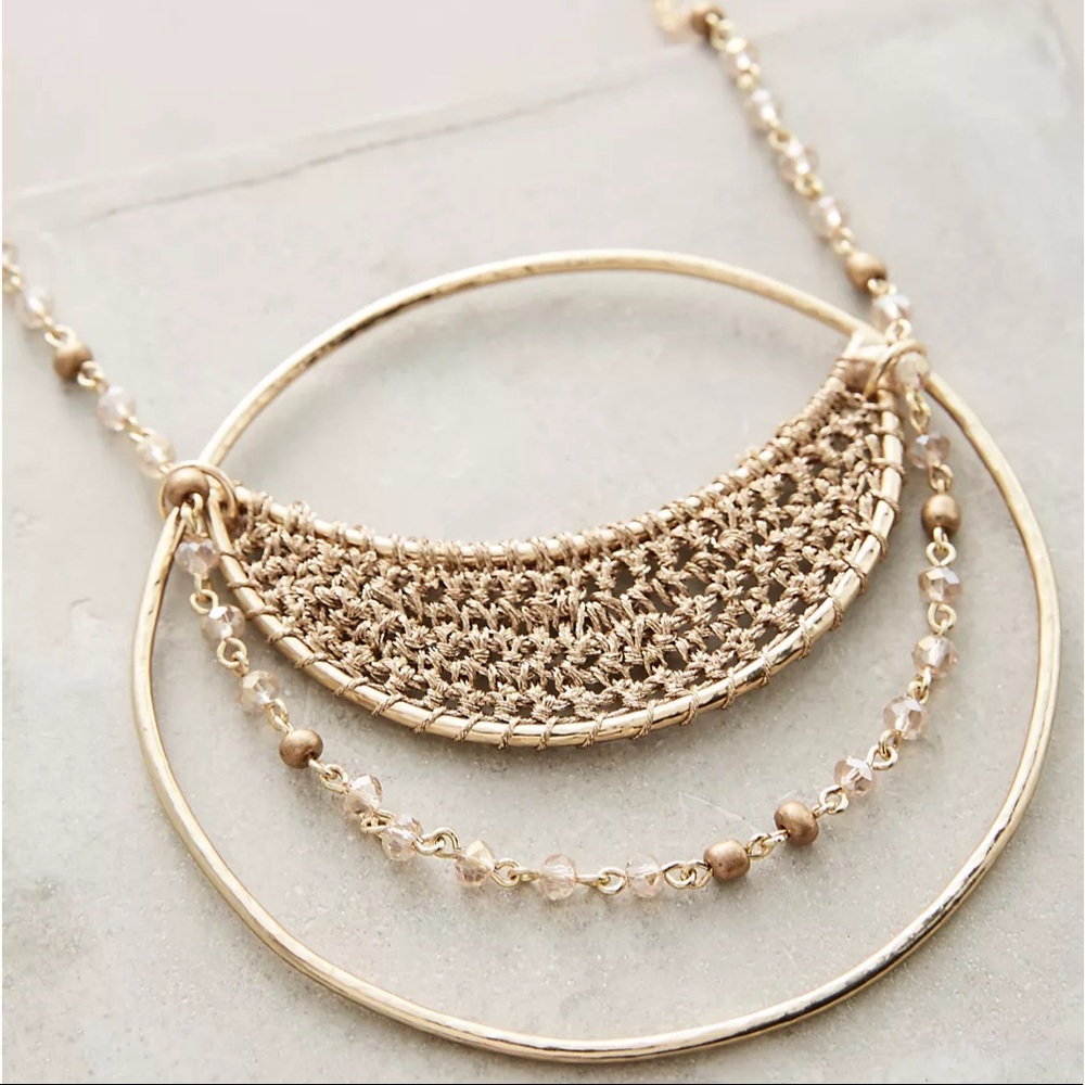 NEW Anthropologie Ivy Grove Medallion Necklace